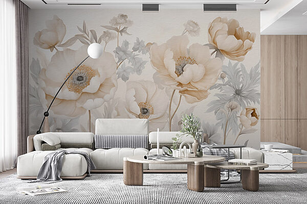 Delicate blossoms in soft hues