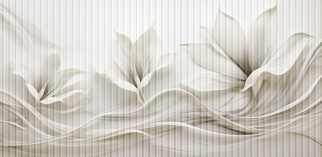 Delicate floral wave design Delicate floral wave design