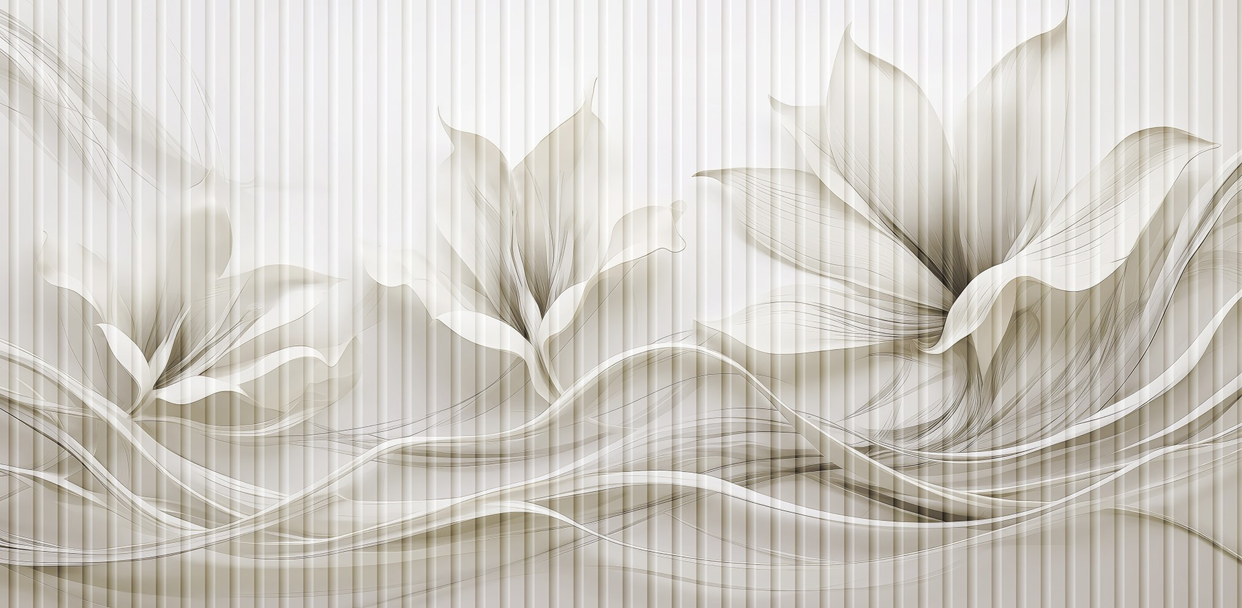 Delicate floral wave design Delicate floral wave design