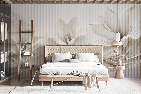 Delicate floral wave design Delicate floral wave design