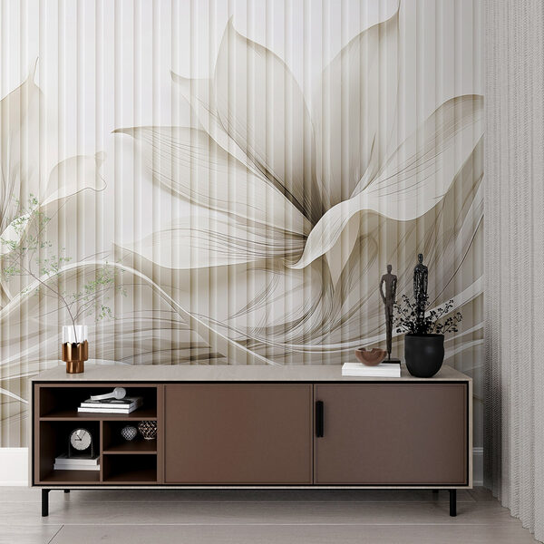 Delicate floral wave design Delicate floral wave design