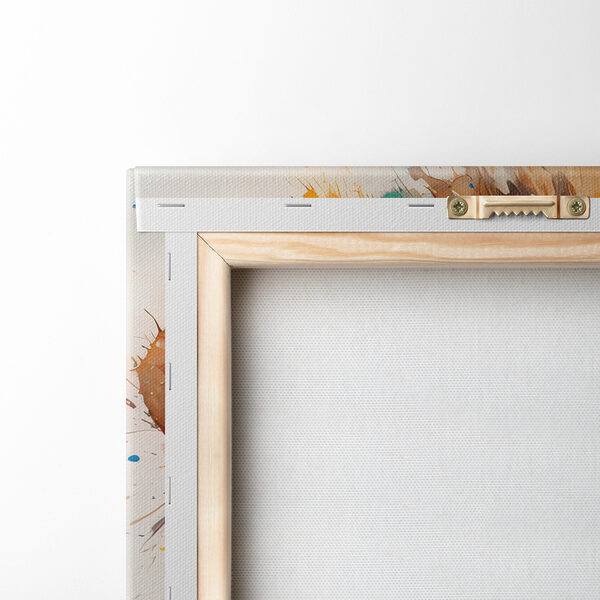 Lion painting of a face