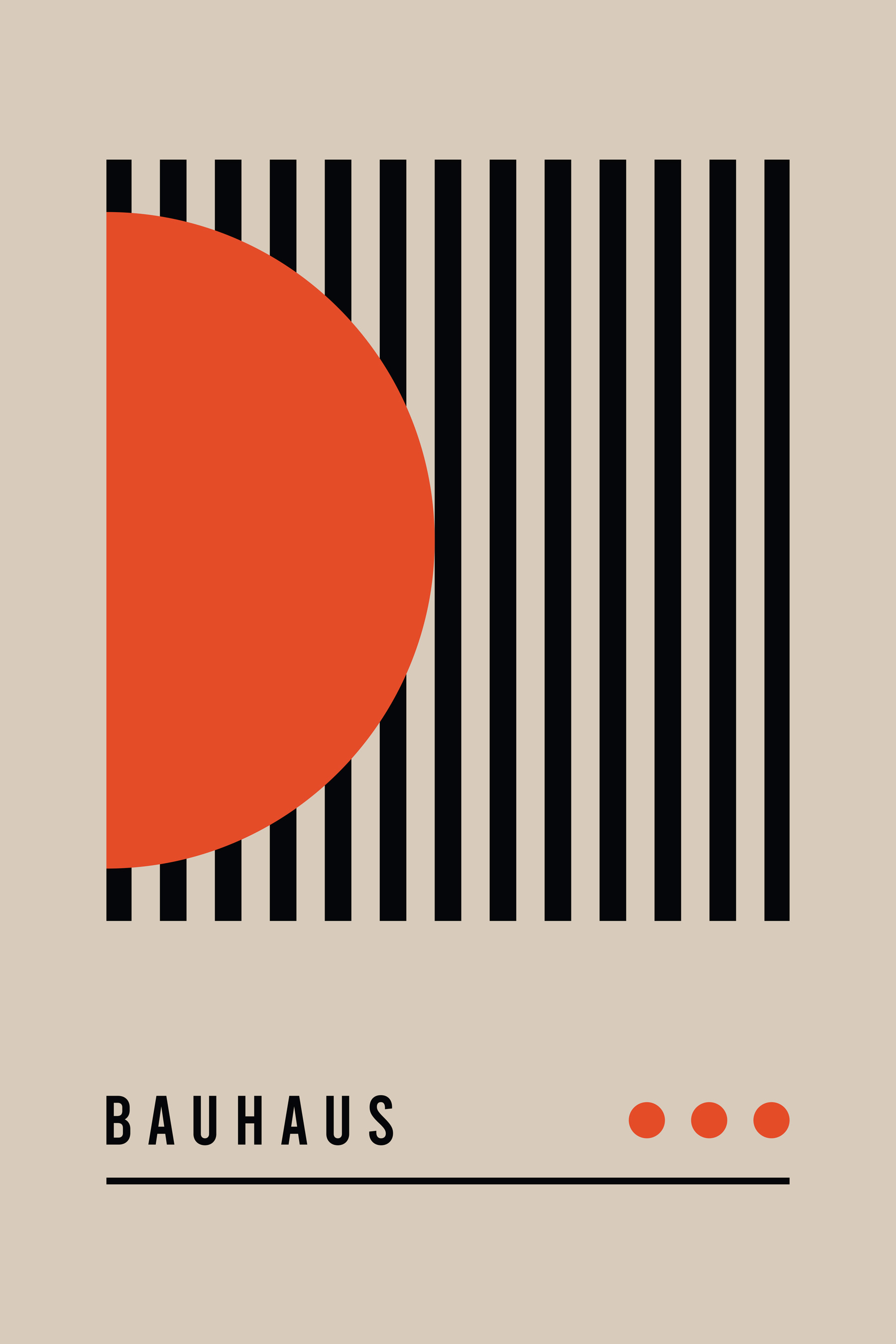 Black and orange geometric shapes