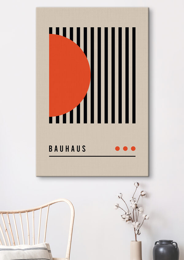 Black and orange geometric shapes