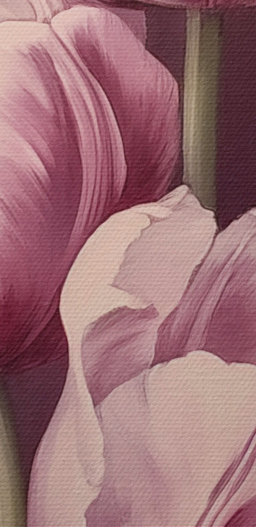 Malba růžových tulipánů