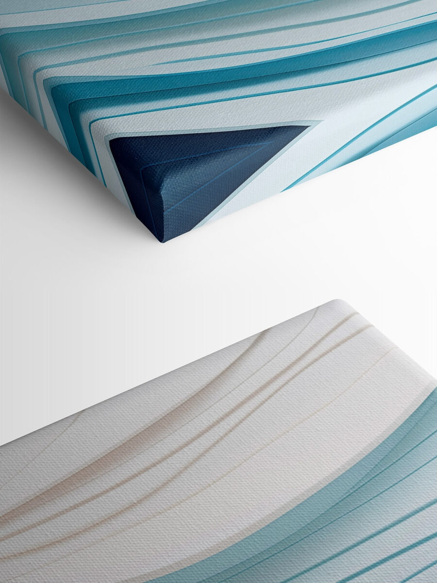 Blue and white wavy lines Blue and white wavy lines