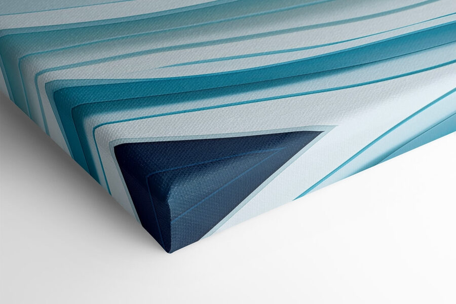 Blue and white wavy lines Blue and white wavy lines