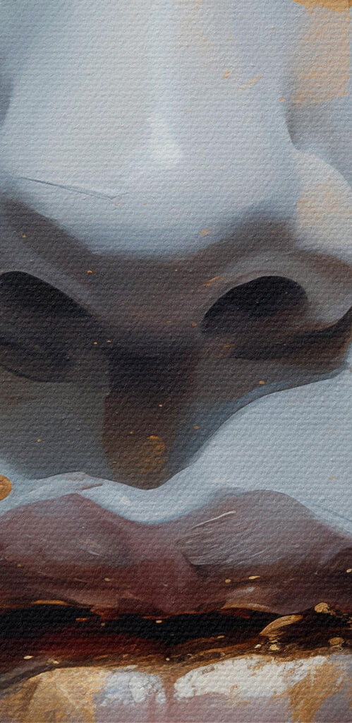 Striking portrait with bold accents Striking portrait with bold accents