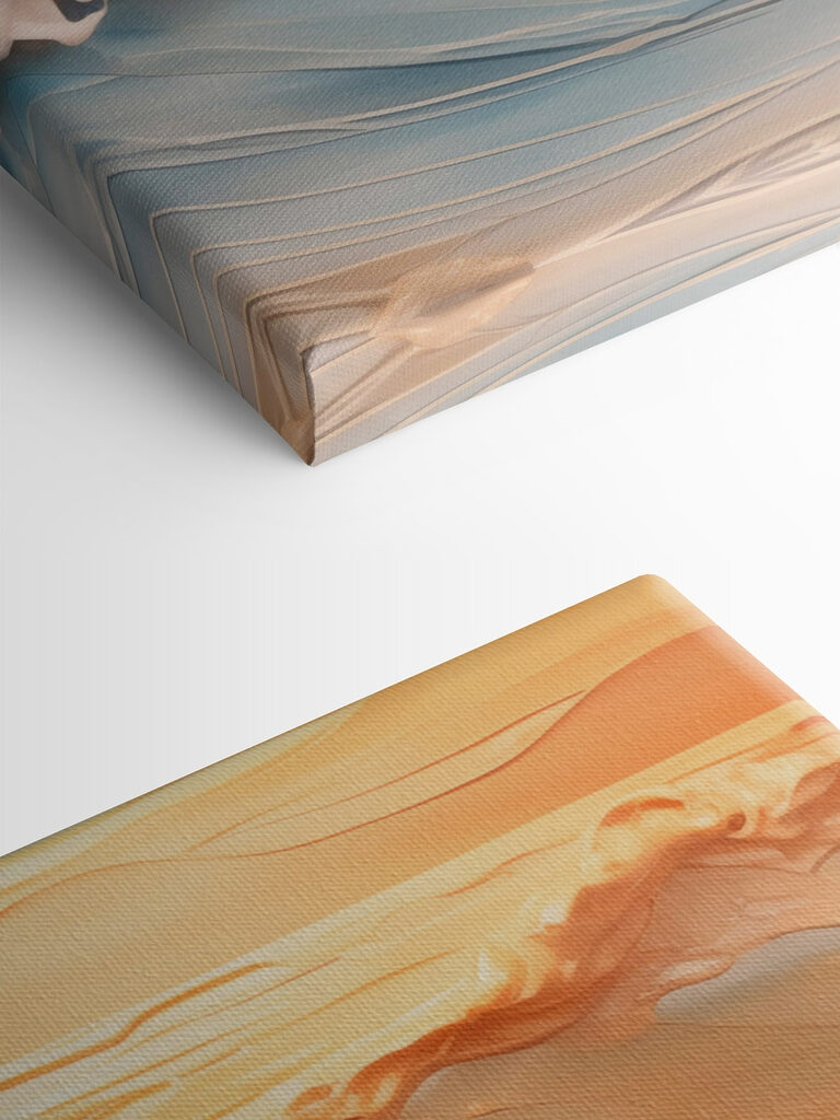 Gentle waves caressed by soft hues