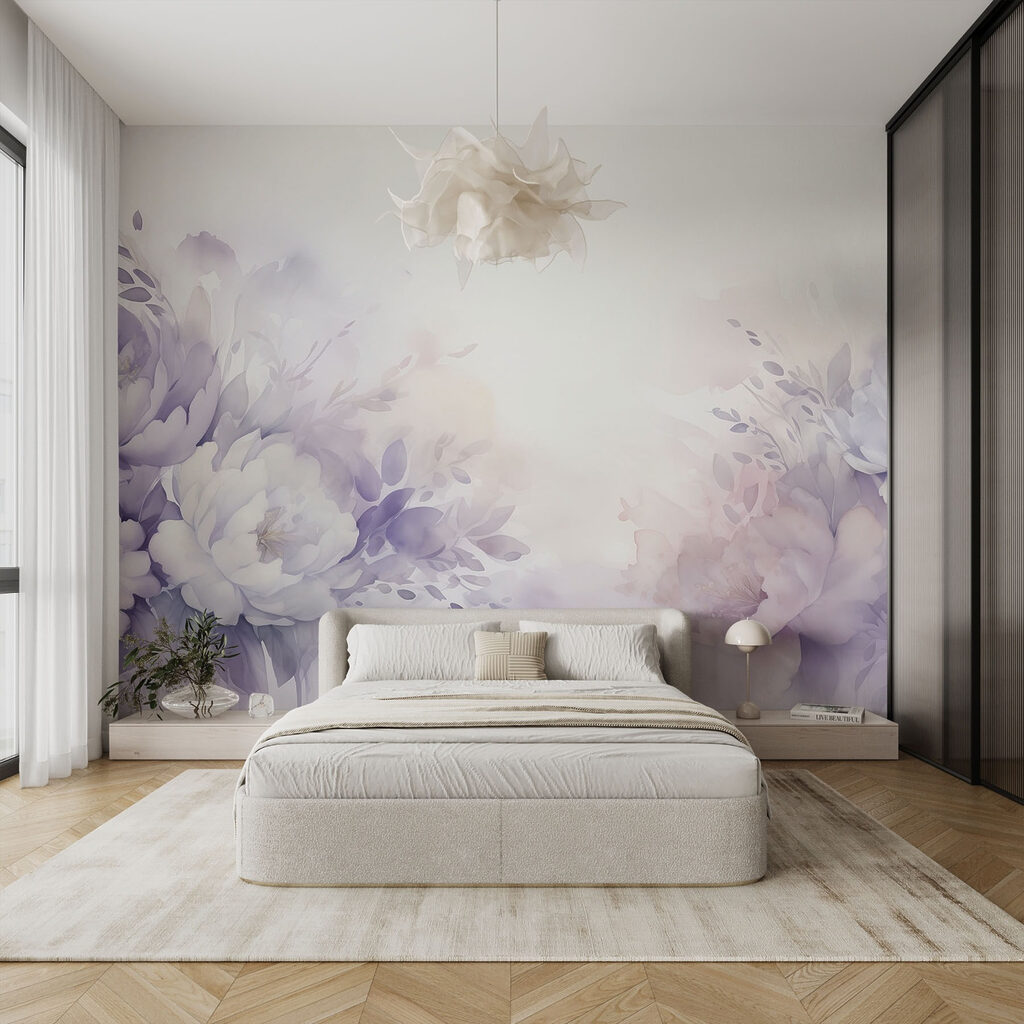 Painting of flowers and leaves Painting of flowers and leaves