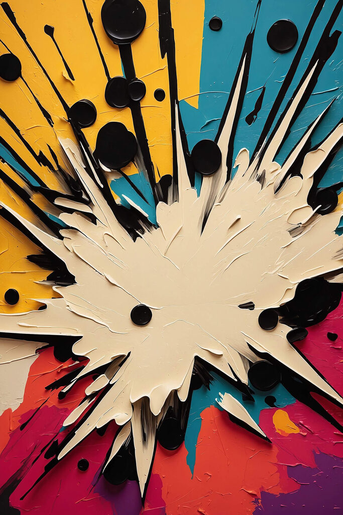 White and black explosion