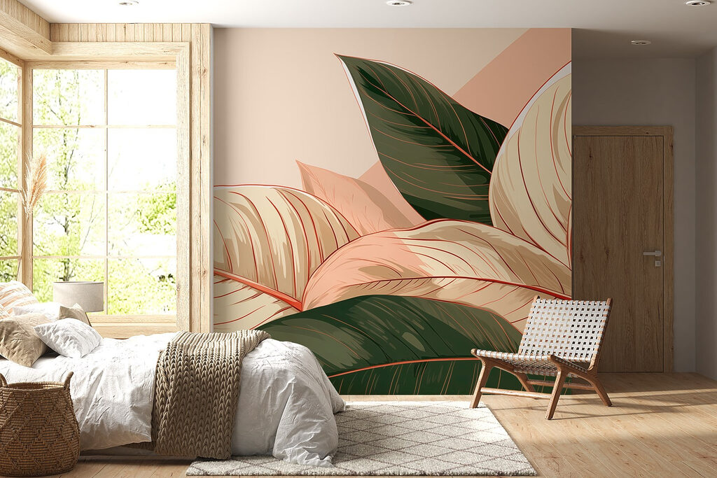 Beautiful foliage in soft colors