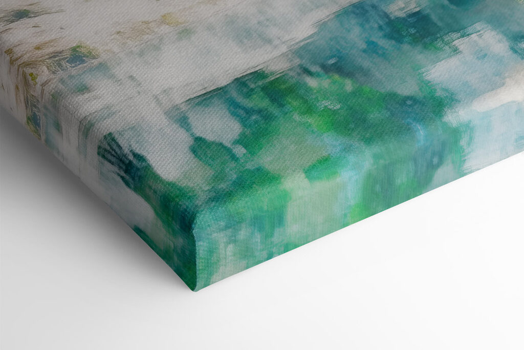 Water with trees and mountains in the background