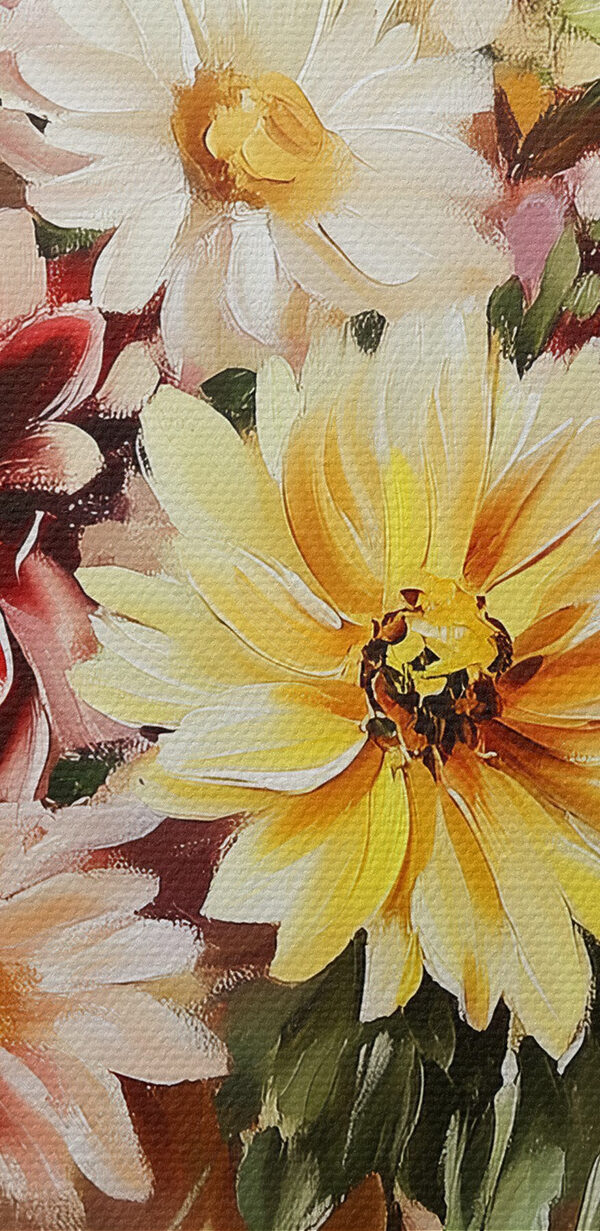 Painting of flowers in a vase