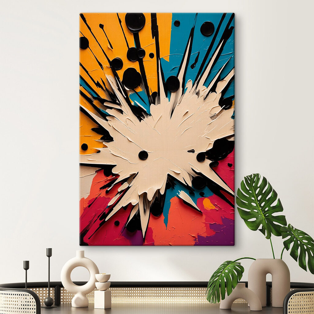 White and black explosion