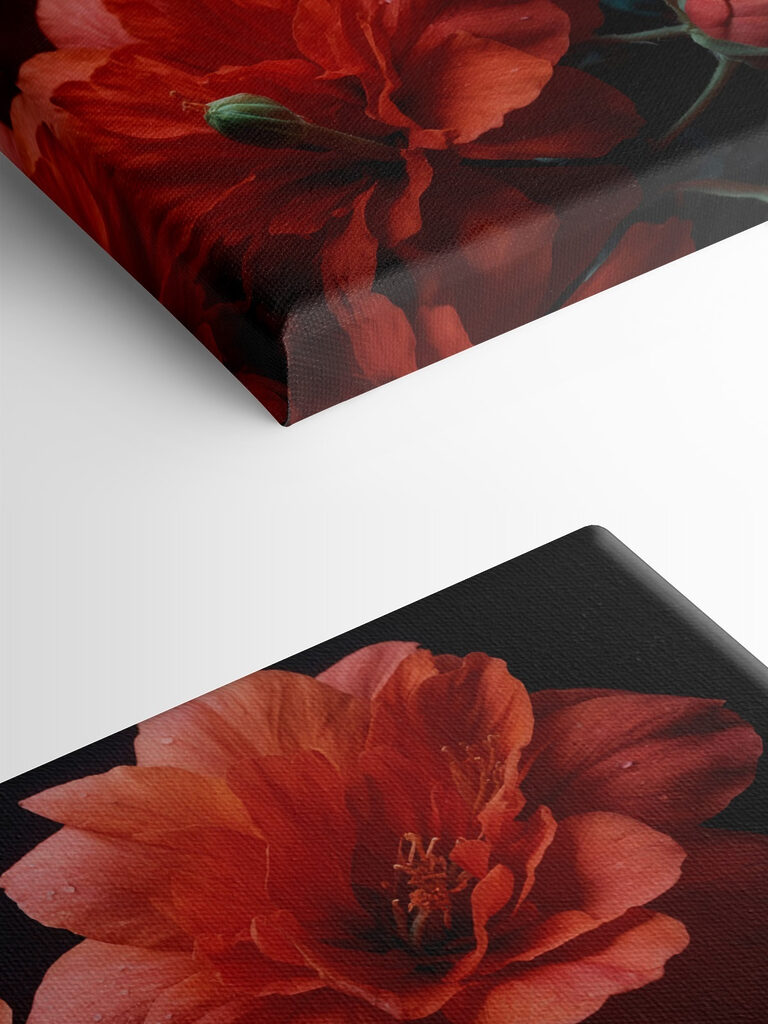 Group of red flowers