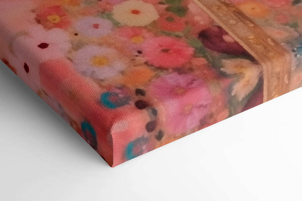 Painting of a woman sleeping with her hands folded