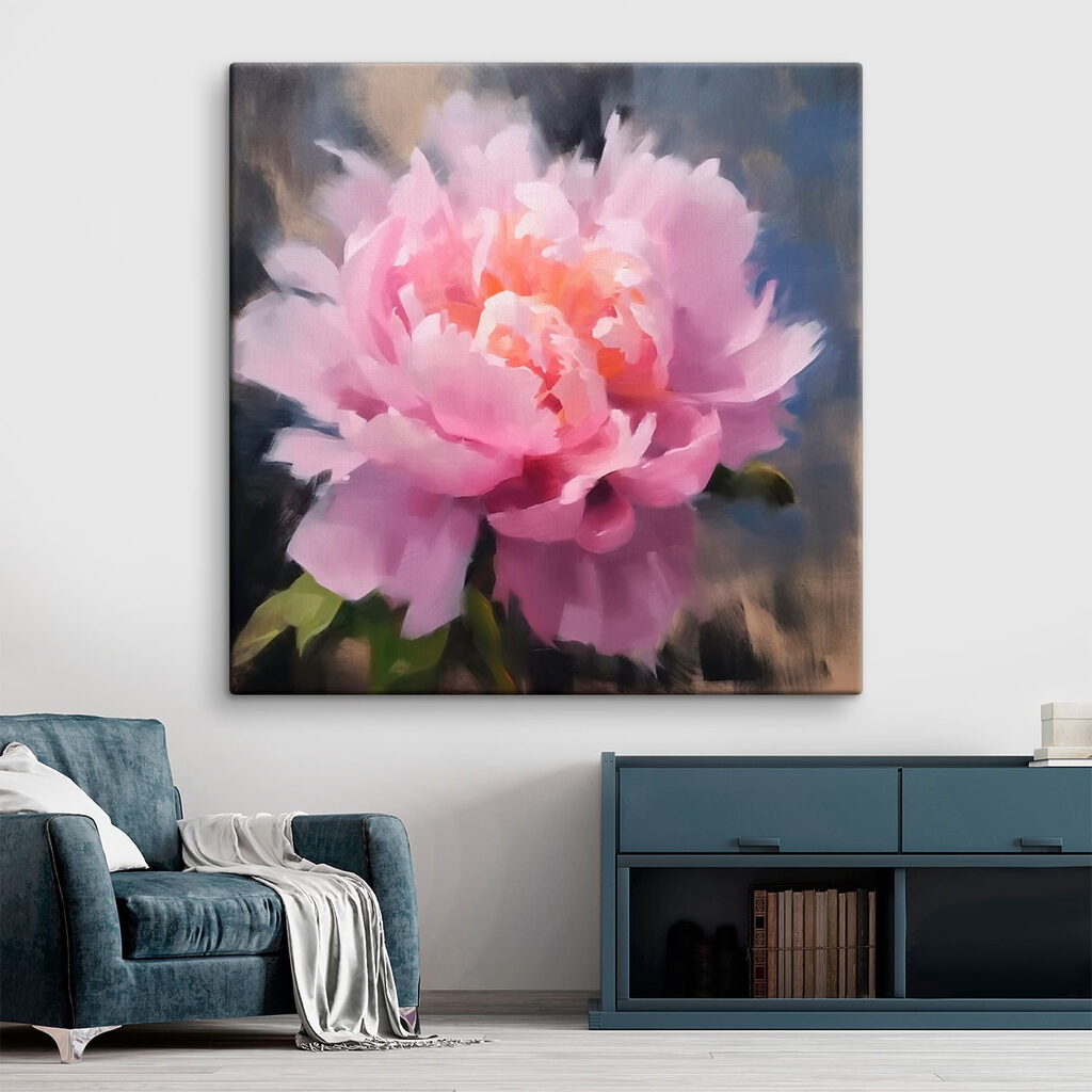 s43216pig1 1024x1024 - Růžový květ se zelenými listy - tegory