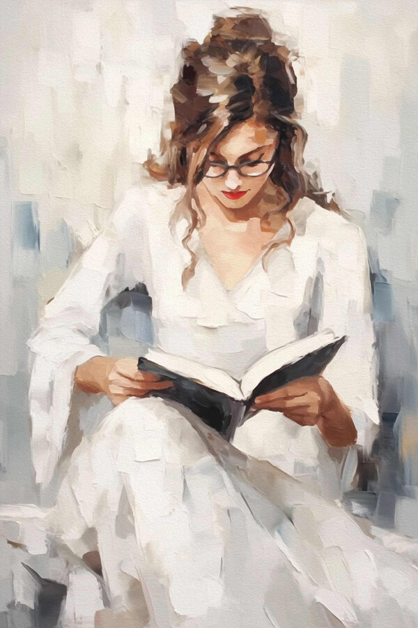 Woman reading a book