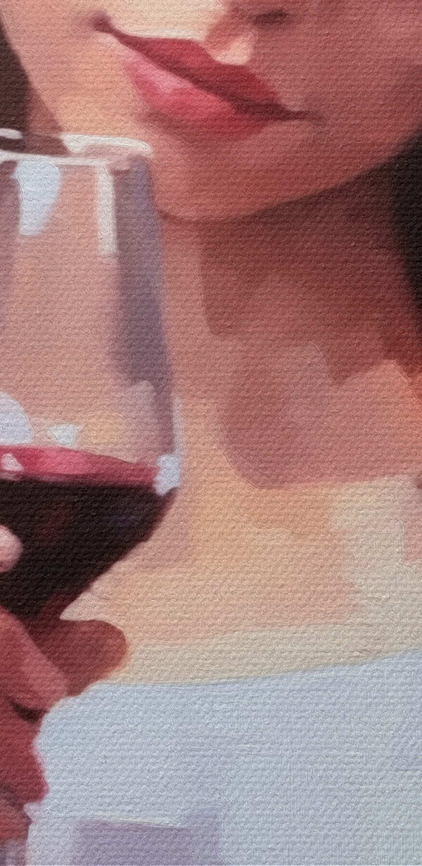 Žena držící sklenici vína Žena držící sklenici vína