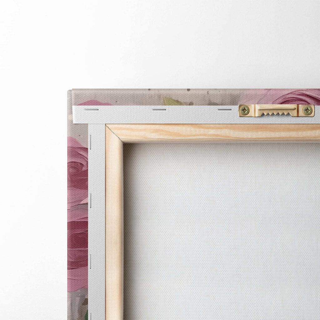 Painting of pink flowers