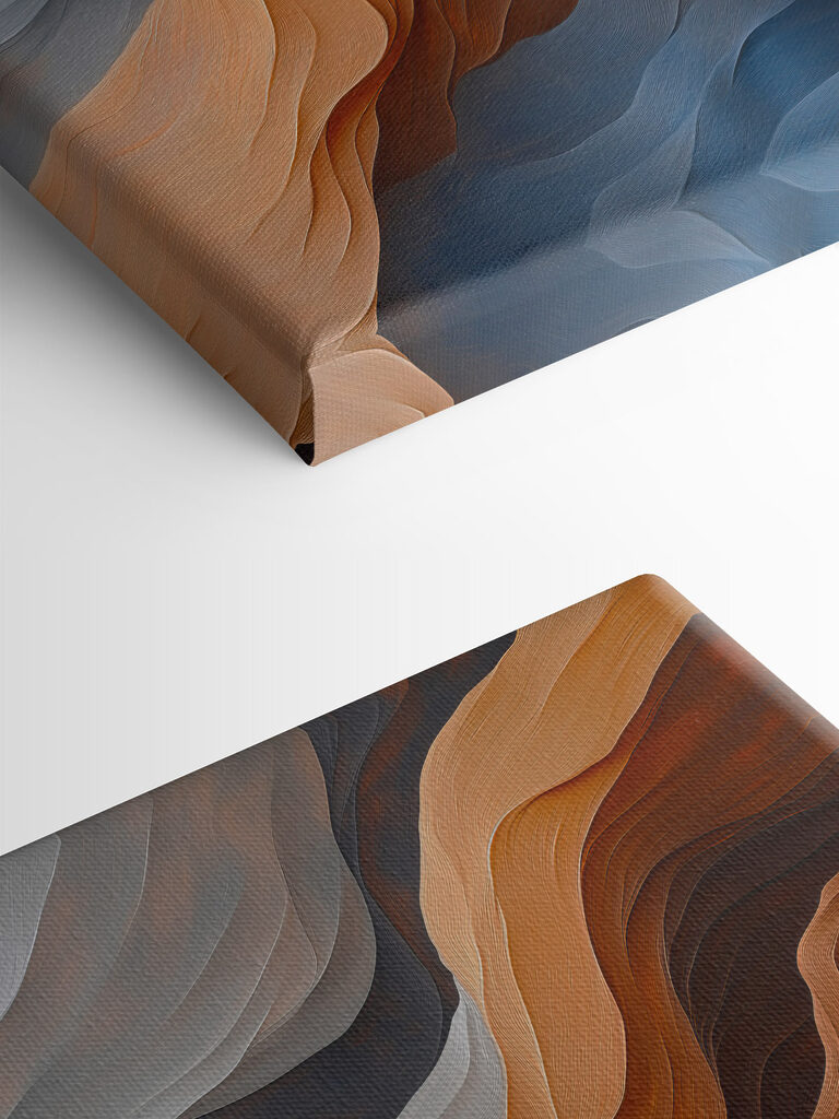 Flowing waves of color and texture