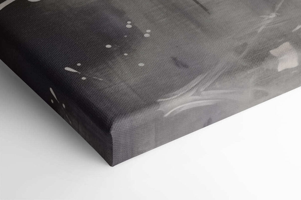 White flower on a black background