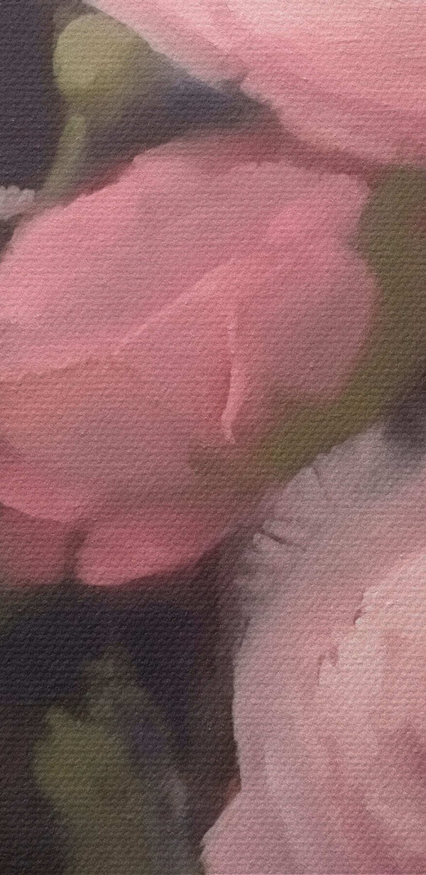 Malba růžových květů Malba růžových květů