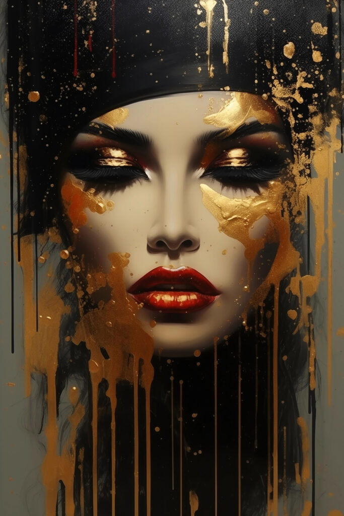 Captivating beauty in artistic expression