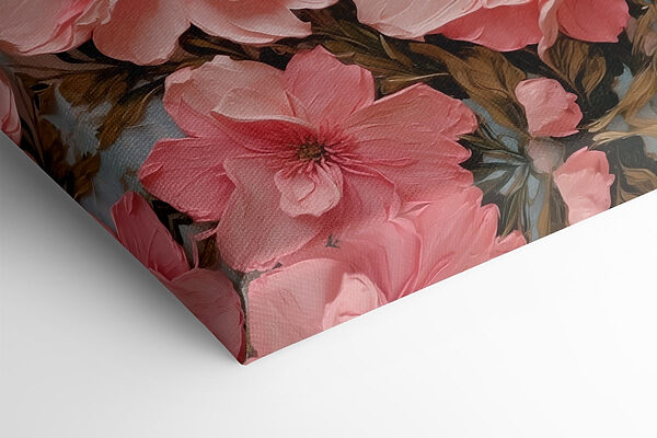Painting of pink flowers Painting of pink flowers