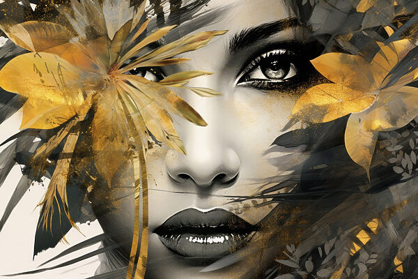 Mystical beauty surrounded by nature Mystical beauty surrounded by nature