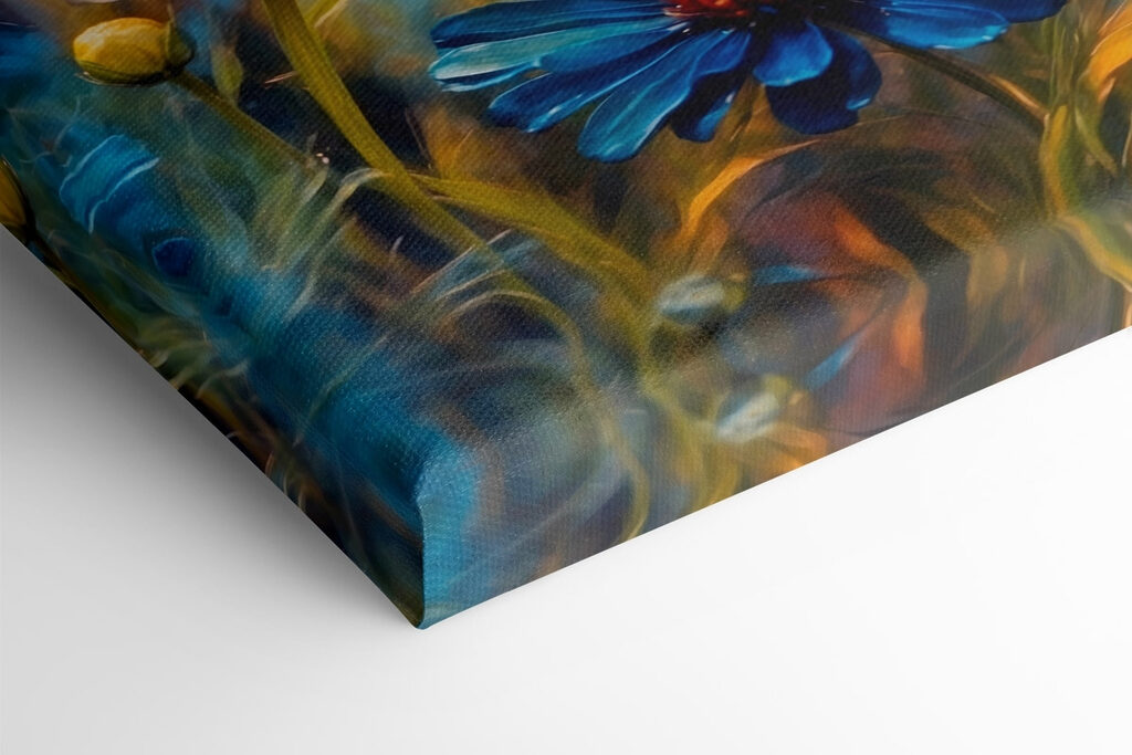 Vibrant blooms in a colorful field