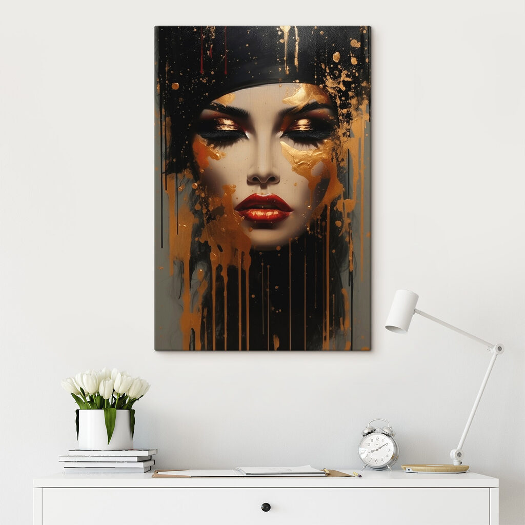 Captivating beauty in artistic expression