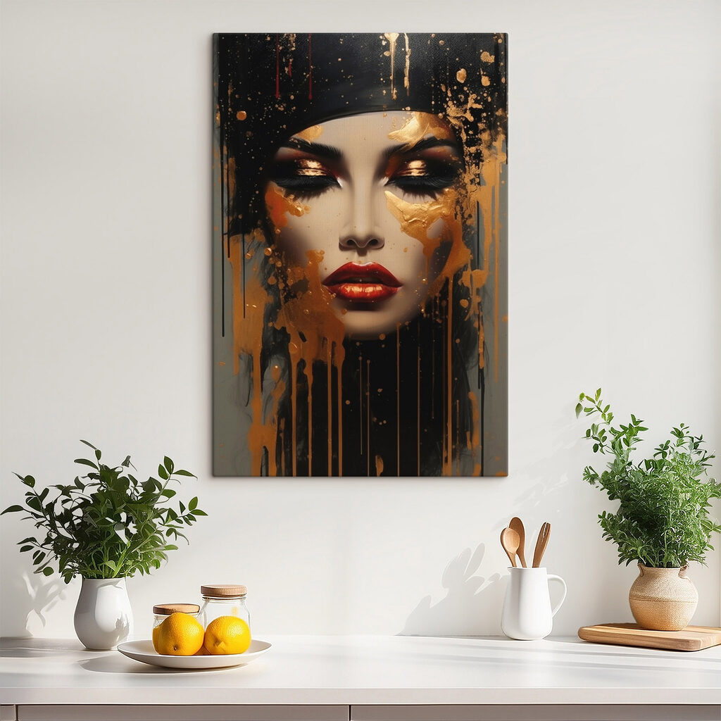 Captivating beauty in artistic expression