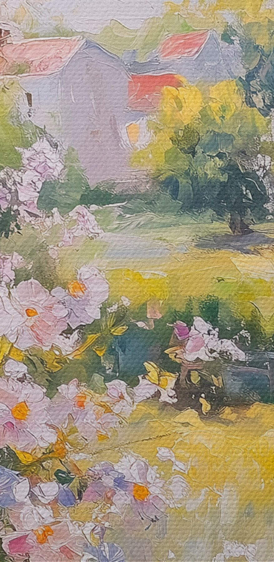 Malba okna s květinami