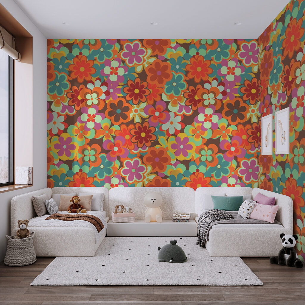 Group of colorful flowers Group of colorful flowers