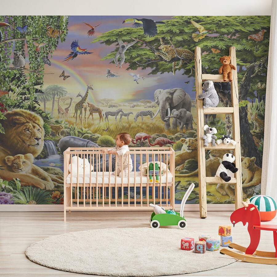 Fototapeta Skupina zvířat v řece - Image 11