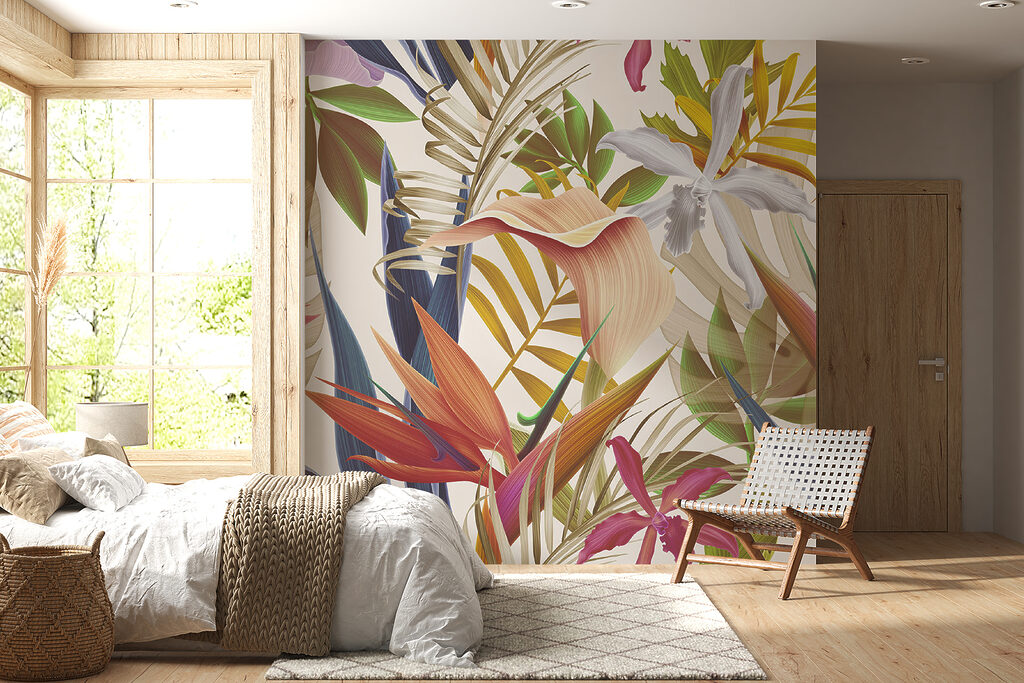 Vibrant tropical foliage in harmony