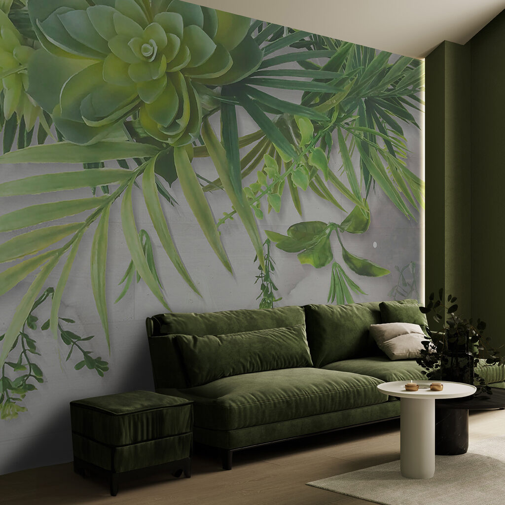 Green plant with leaves Green plant with leaves