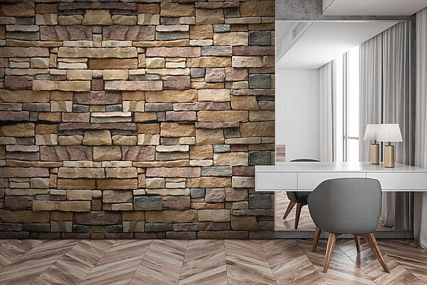Texturovaný design kamenné stěny ve vrstvách. Texturovaný design kamenné stěny ve vrstvách.