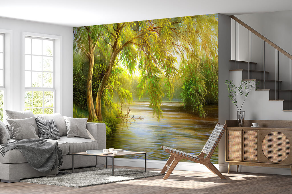 Řeka se stromy a trávou u62865pig7mr 1024x683 - Řeka se stromy a trávou