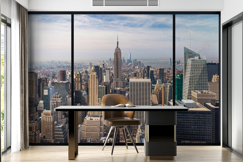 City with tall buildings