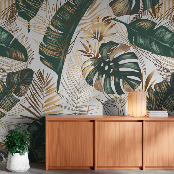 Svěží tropické listy v elegantním designu Svěží tropické listy v elegantním designu