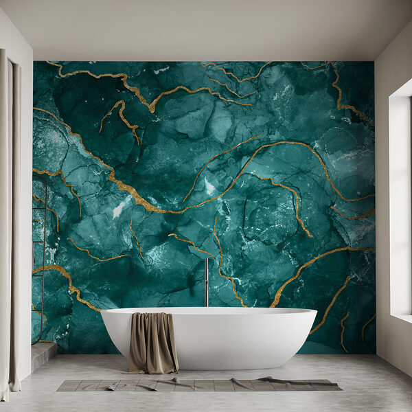 Elegantní design v barvě teal a s teplými akcenty. Elegantní design v barvě teal a s teplými akcenty.