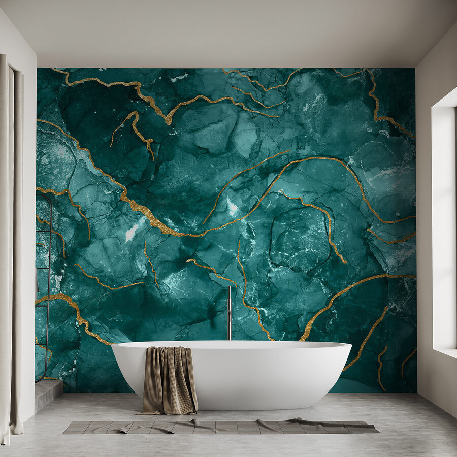 Elegantní design v barvě teal a s teplými akcenty. Elegantní design v barvě teal a s teplými akcenty.