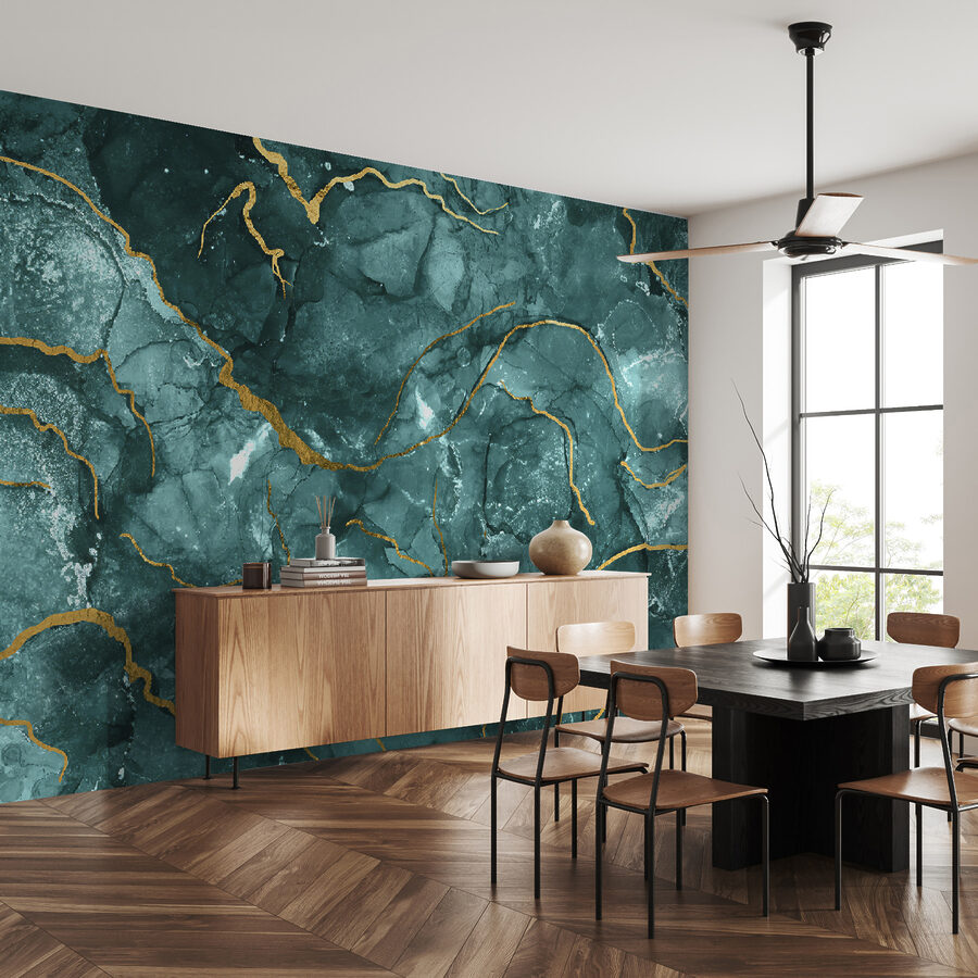 Elegantní design v barvě teal a s teplými akcenty. Elegantní design v barvě teal a s teplými akcenty.