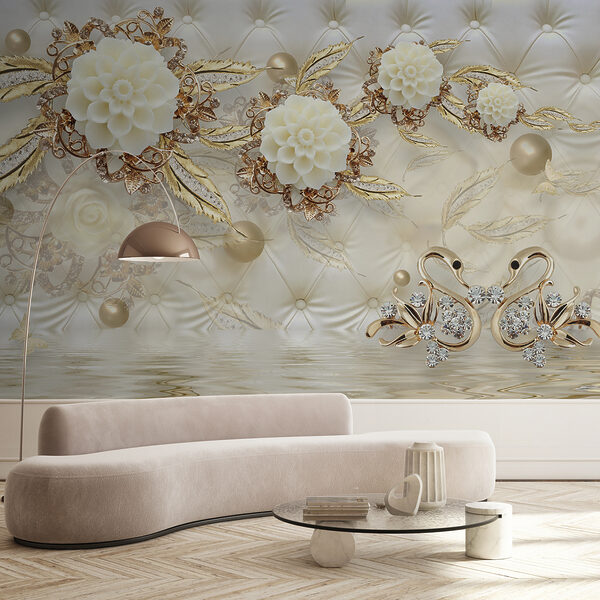 Elegantní květinový design na luxusní textuře. Elegantní květinový design na luxusní textuře.
