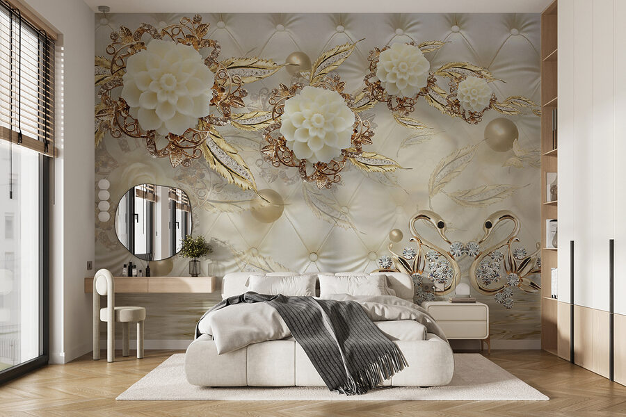 Elegantní květinový design na luxusní textuře. Elegantní květinový design na luxusní textuře.