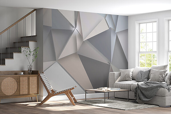 Abstraktní geometrické tvary v jemných barvách. Abstraktní geometrické tvary v jemných barvách.