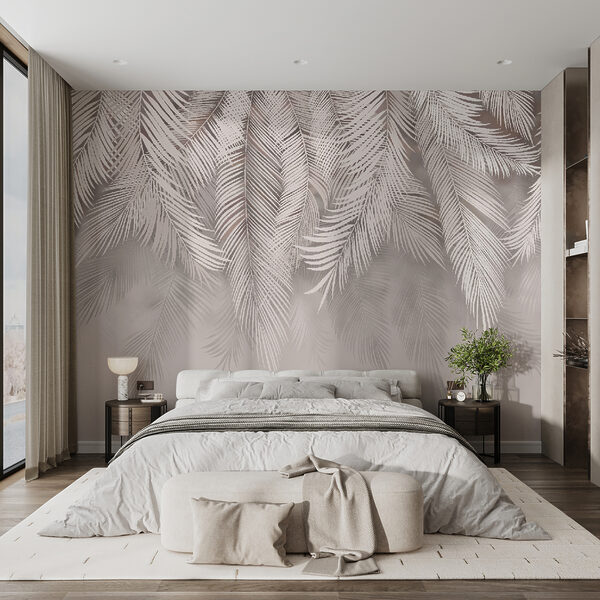 White feathered leaves White feathered leaves